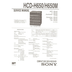 HCD-H650/H650M