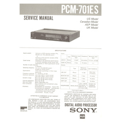 sony pcm 800 manual